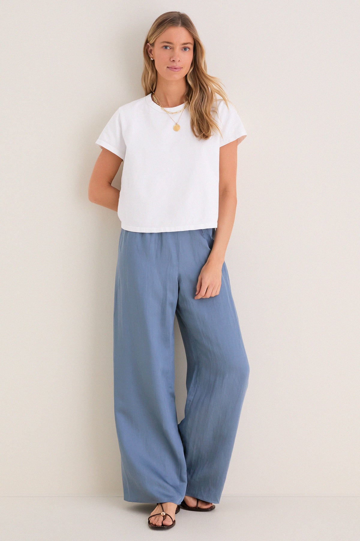White Parker Classic Tee