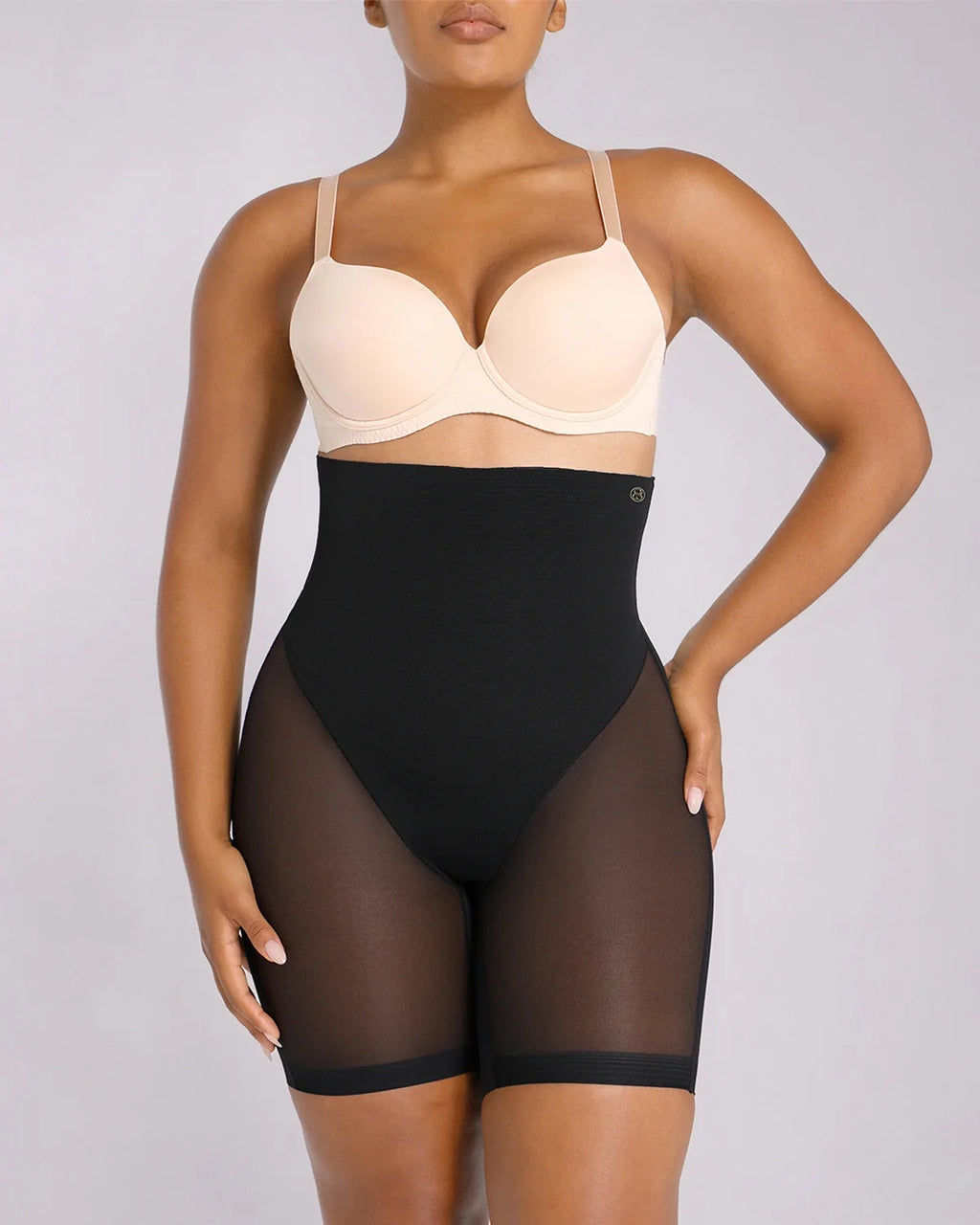 MeshSmooth High-Waisted  Brief + Mid Thigh Short