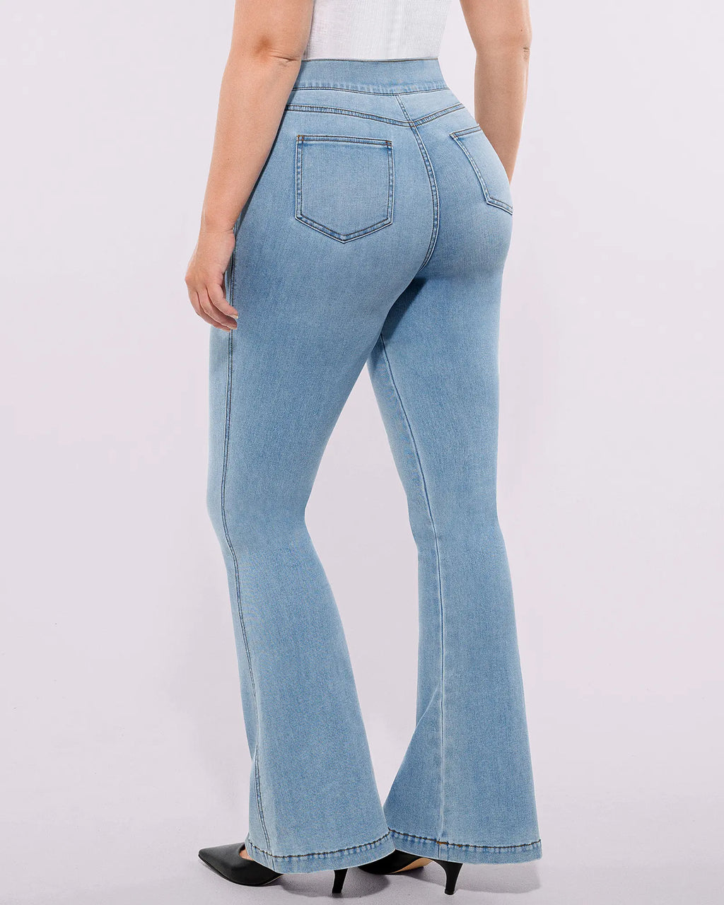 Bare Essentials AirSlim High-Waisted Padded Hip Flare Jeans