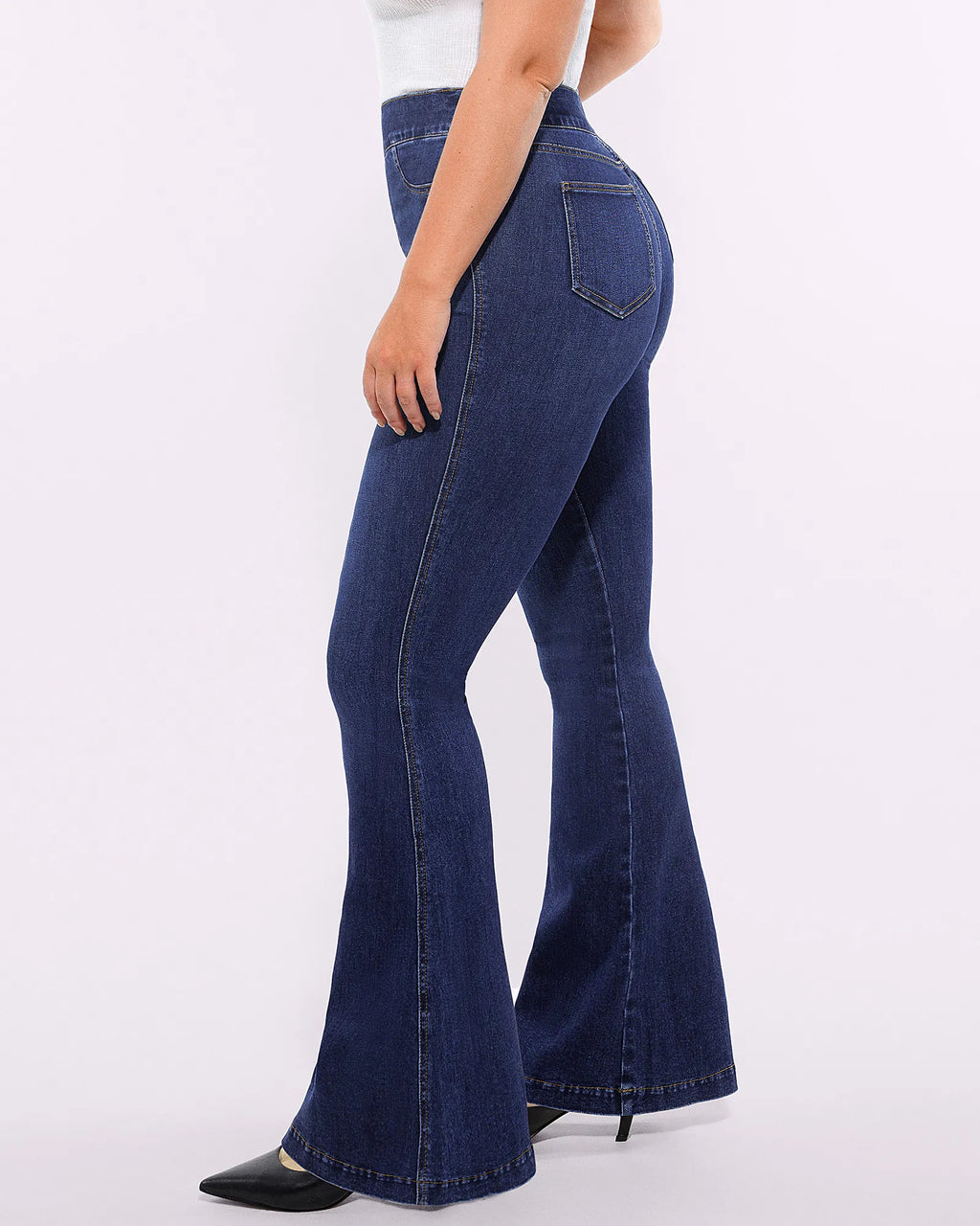 Bare Essentials AirSlim High-Waisted Padded Hip Flare Jeans