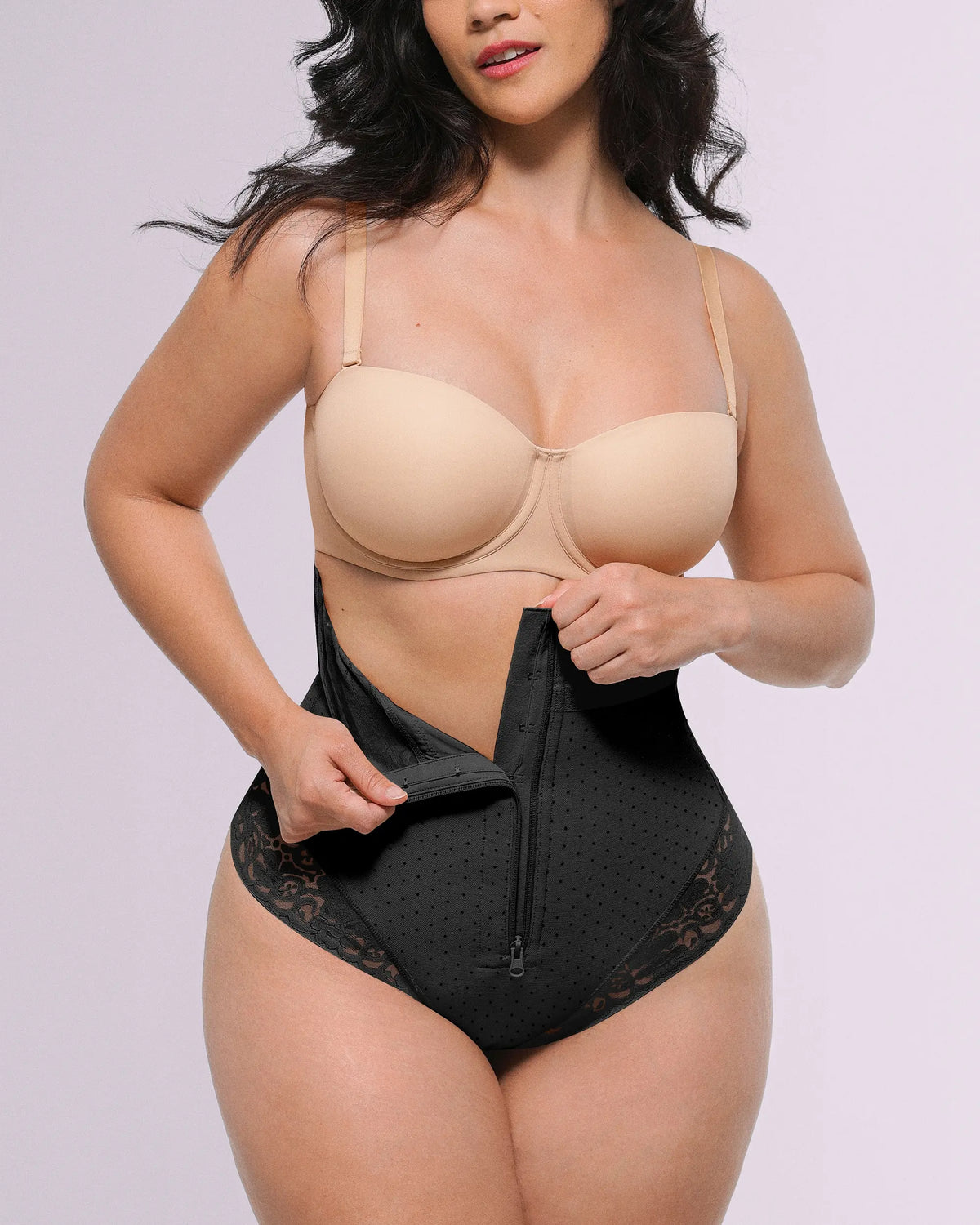 Bare Essentials AirSlim High-Waisted Polka Dot Shaping Thong