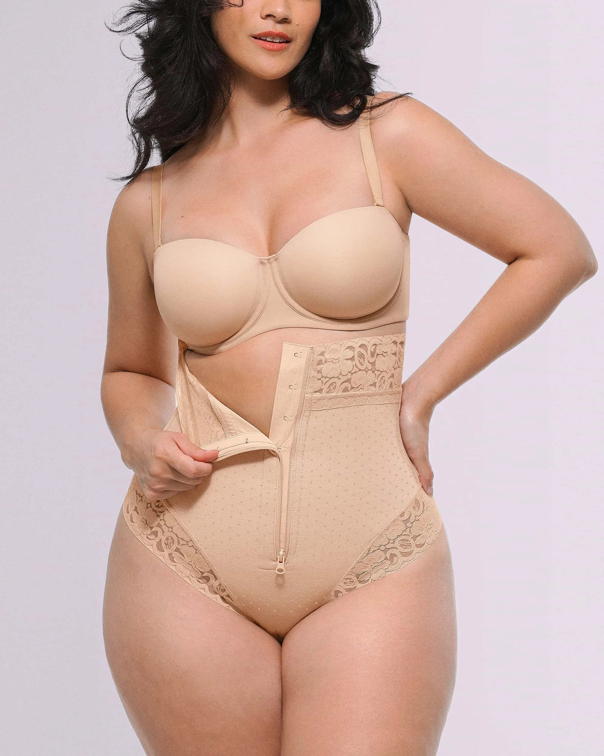 Bare Essentials AirSlim High-Waisted Polka Dot Shaping Thong