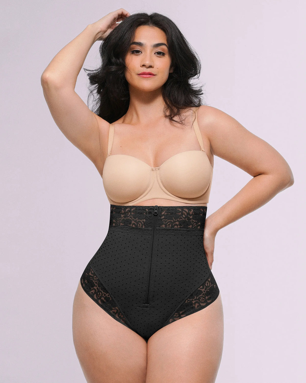 Bare Essentials AirSlim High-Waisted Polka Dot Shaping Thong