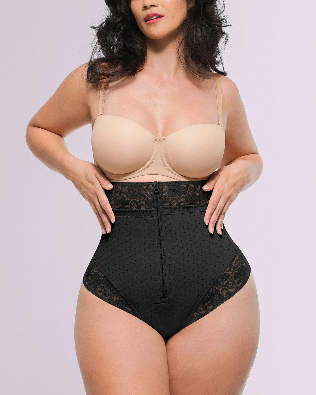 Bare Essentials AirSlim High-Waisted Polka Dot Shaping Thong