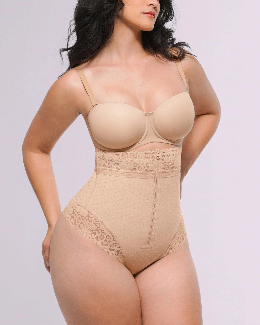 Bare Essentials AirSlim High-Waisted Polka Dot Shaping Thong