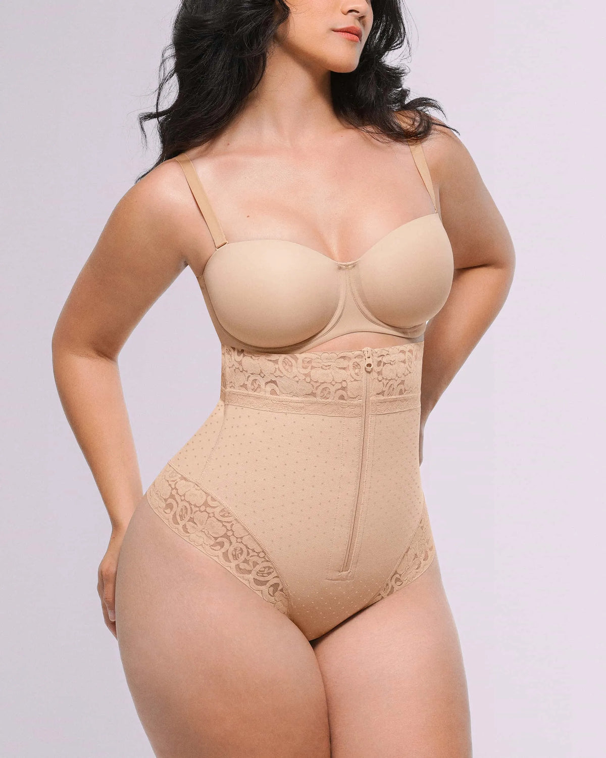 Bare Essentials AirSlim High-Waisted Polka Dot Shaping Thong