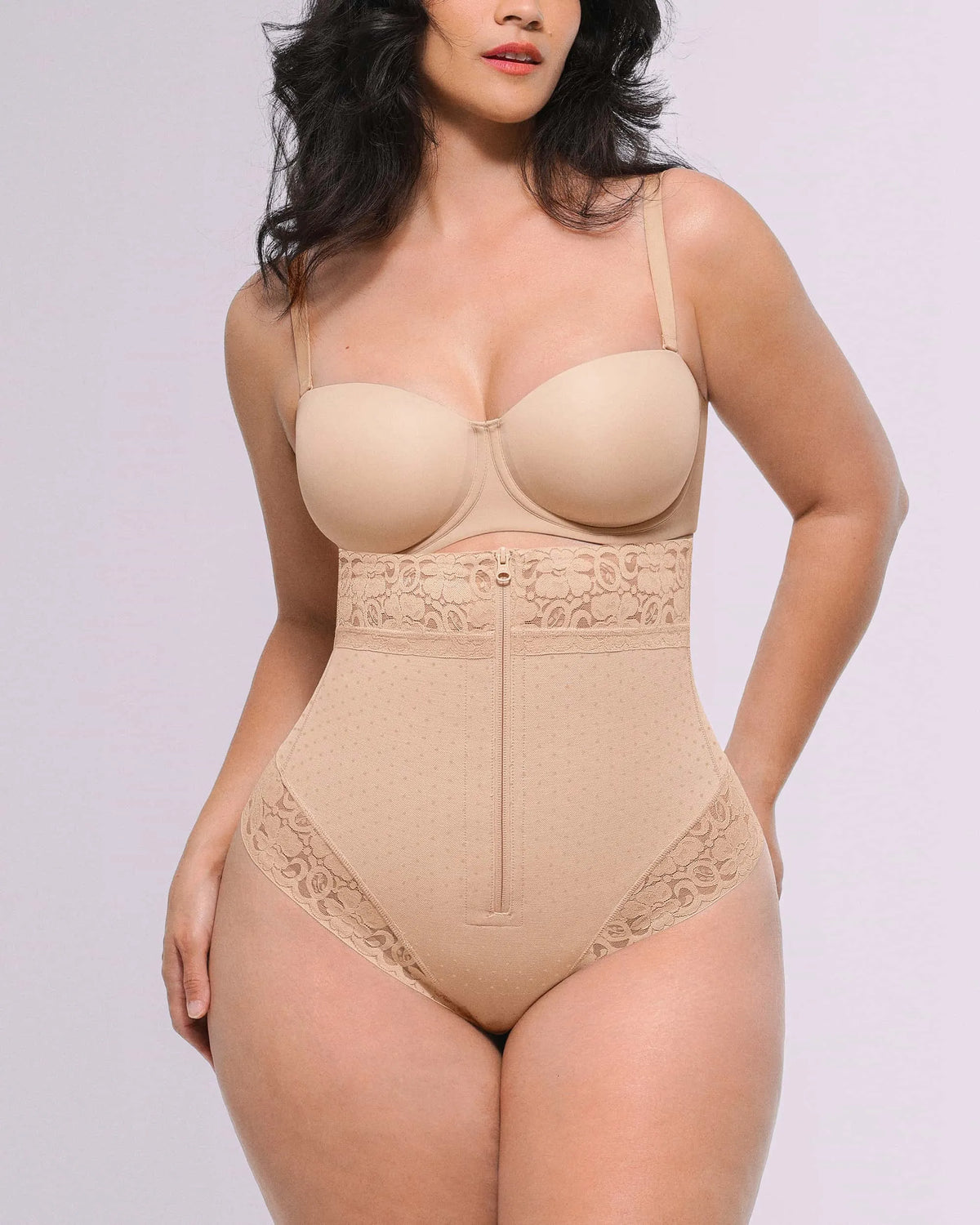 Bare Essentials AirSlim High-Waisted Polka Dot Shaping Thong