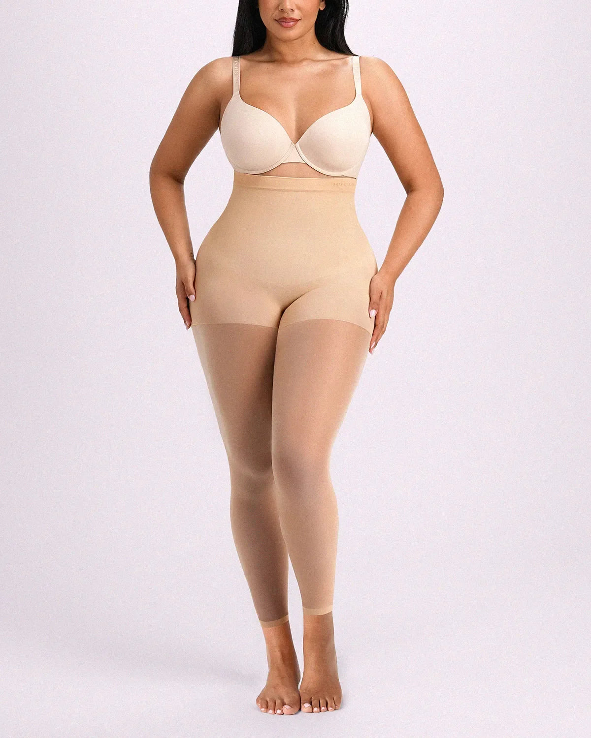 MistWeave High-Waisted Sheer Shaping Tights