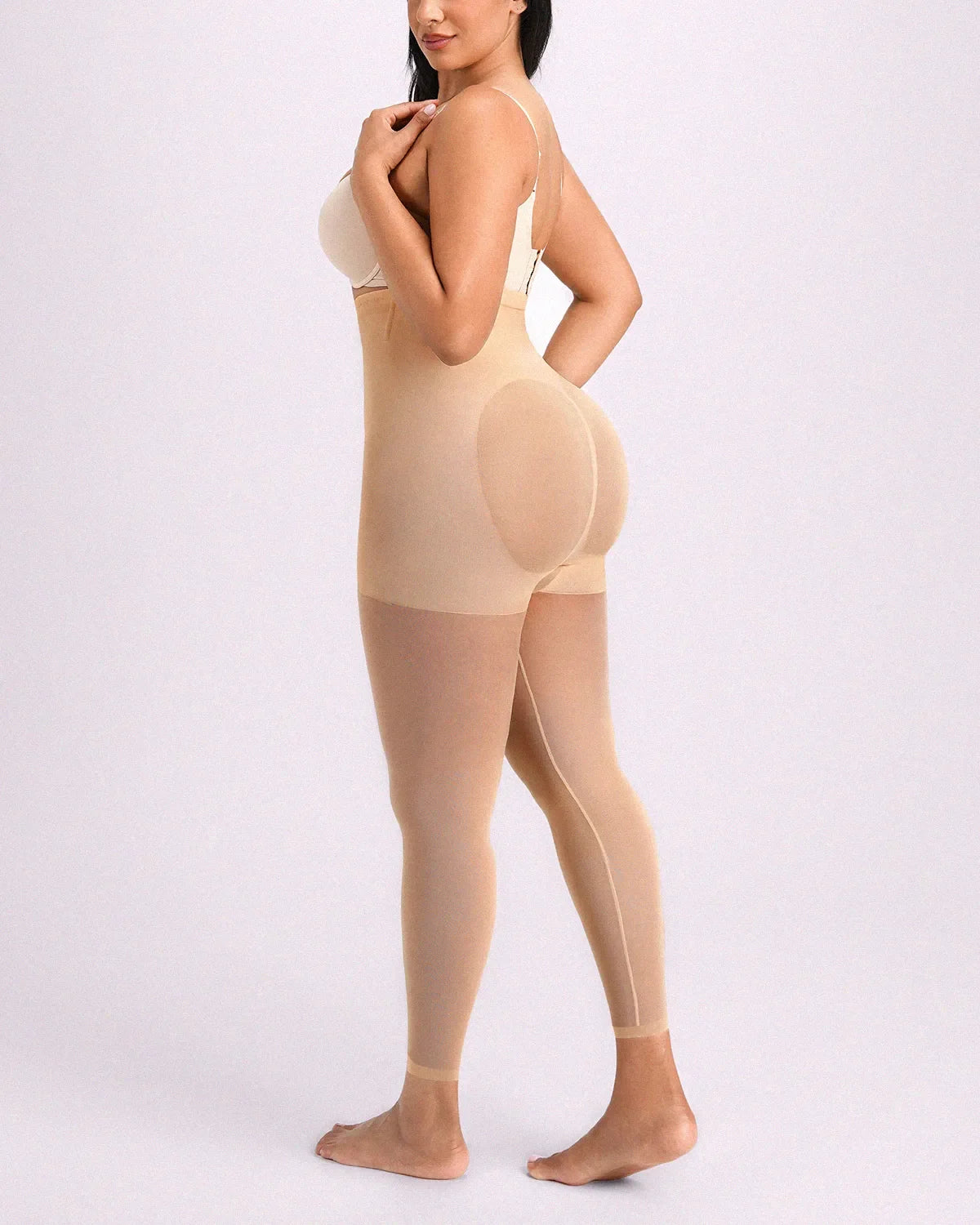 MistWeave High-Waisted Sheer Shaping Tights