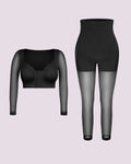 MistWeave Long-Sleeve Top + Shaping Tights Bundle