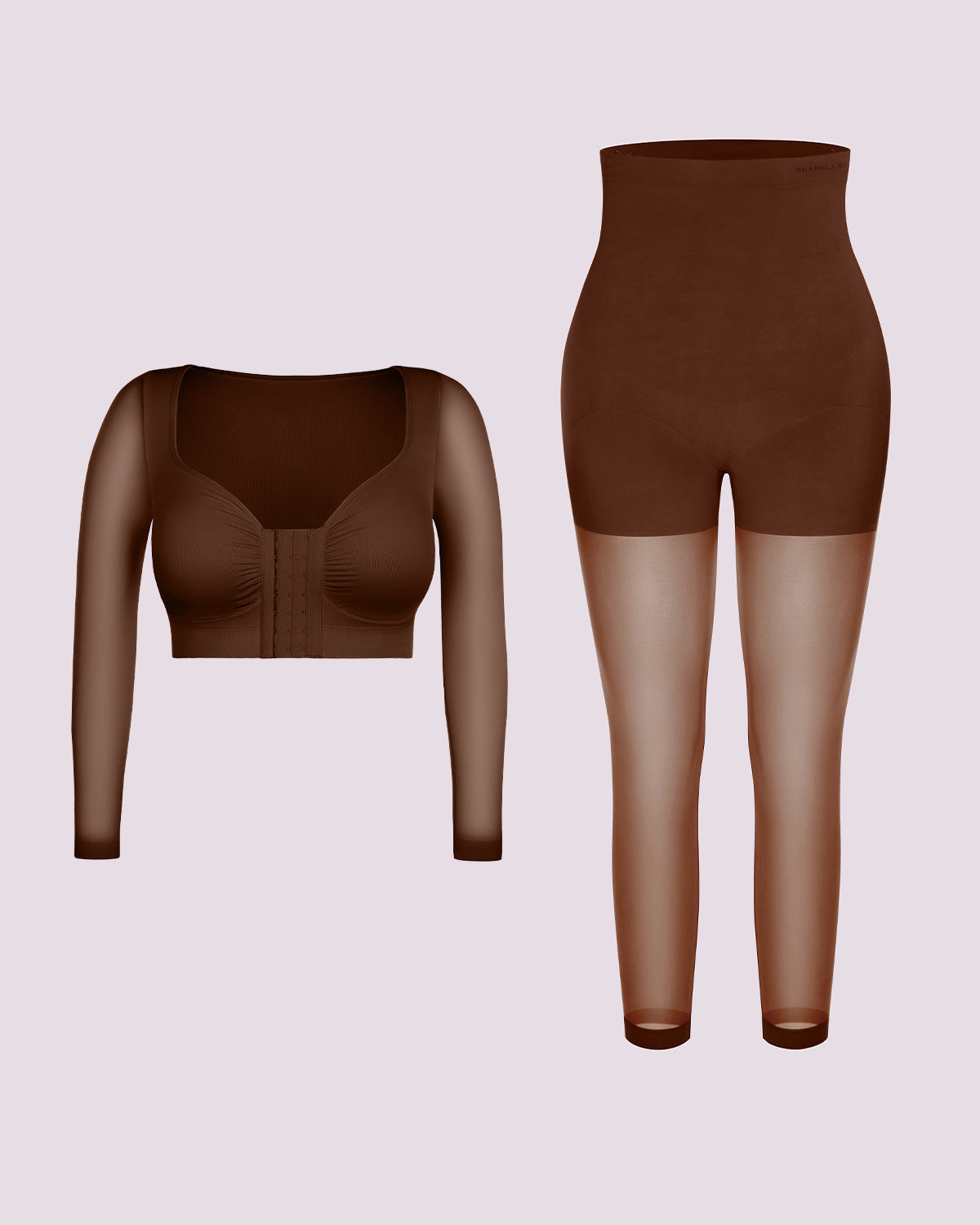 MistWeave Long-Sleeve Top + Shaping Tights Bundle