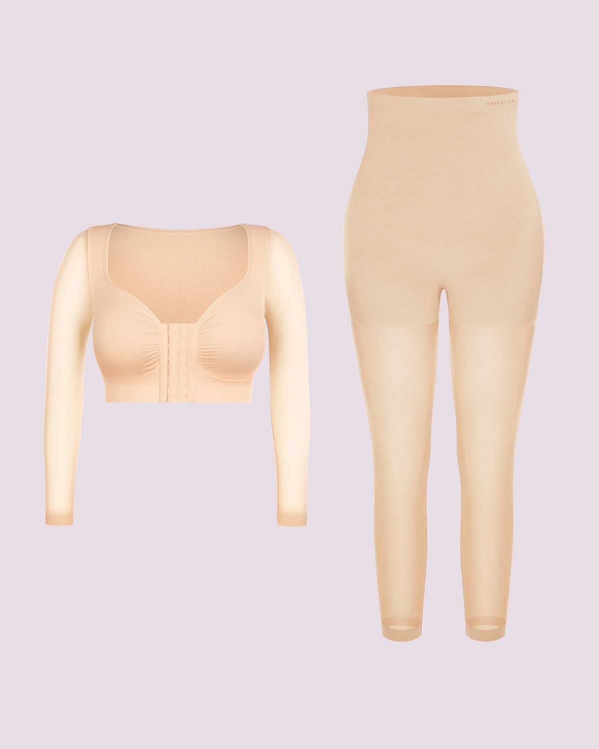 MistWeave Long-Sleeve Top + Shaping Tights Bundle